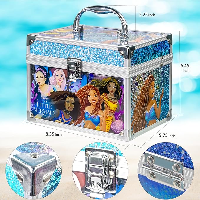 Little Mermaid Train Case Beauty Set, Kids Makeup