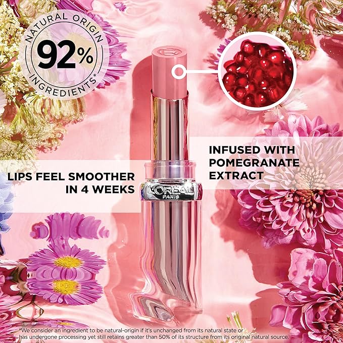 L'Oreal Paris Glow Paradise Hydrating Balm-in-Lipstick with Pomegranate Extract, Ecstatic Mulberry, 0.1 Oz