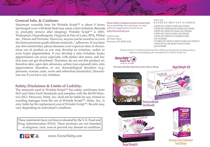 Nurse Hatty® Anti-aging Wrinkle Script Forehead