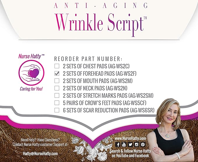 Nurse Hatty® Anti-aging Wrinkle Script Forehead