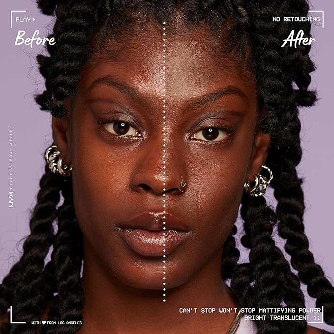 NYX PROFESSIONAL MAKEUP Can't Stop Won't Stop Mattifying Pressed Powder - Bright Translucent