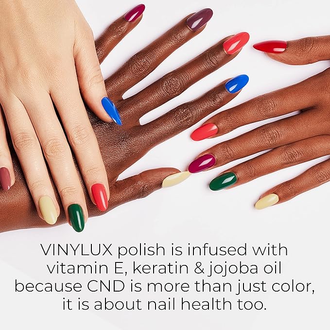 CND Vinylux Longwear Red Nail Polish, Gel-like Shine & Chip Resistant Color, Decadence, 0.5 fl. oz
