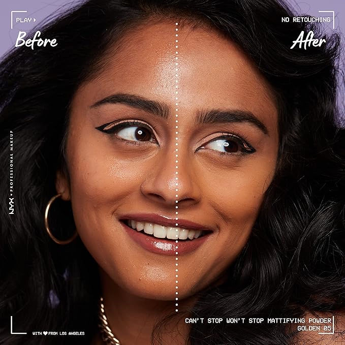 NYX PROFESSIONAL MAKEUP Can't Stop Won't Stop Mattifying Pressed Powder - Golden