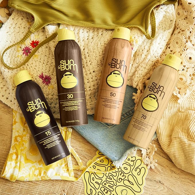 Sun Bum Original SPF 15 Sunscreen Body Spray | Broad Spectrum Moisturizing Sunblock with Vitamin E | Hawaii 104 Act Compliant (Octinoxate & Oxybenzone Free) | 2 Pack, 6 oz