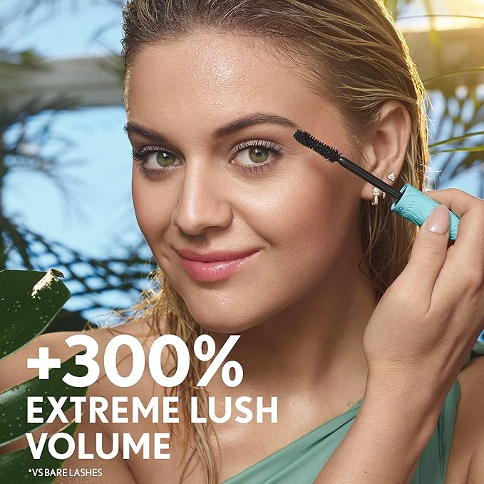 CoverGirl Lash Blast Cleantopia, Waterproof Mascara, Aloe Leaf Extract, Vitamin E & Ceramide, Gentle Formula, Volumizing, Long-Wearing, Transfer-Proof, Black/Brown, 1 Count