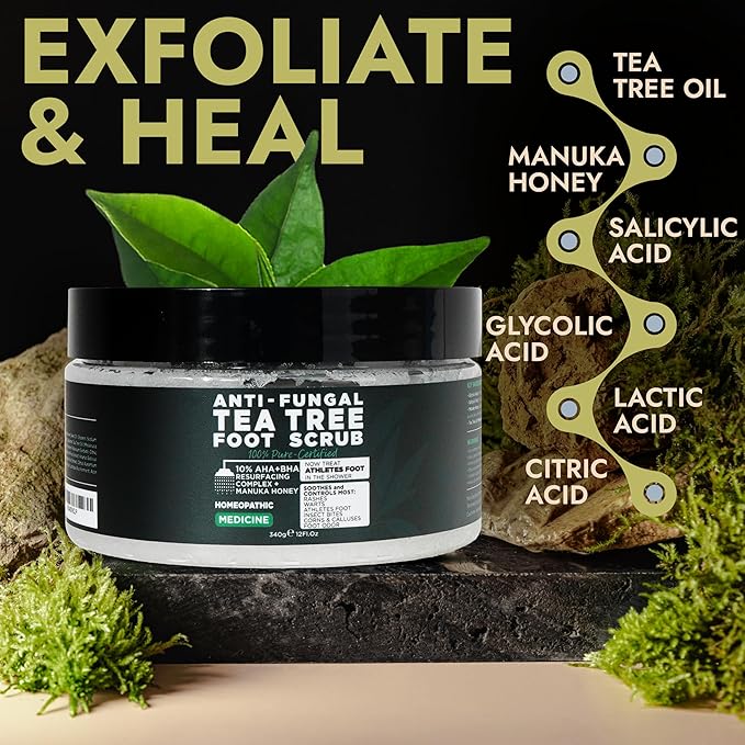Tea Tree Foot Scrub with Salicylic