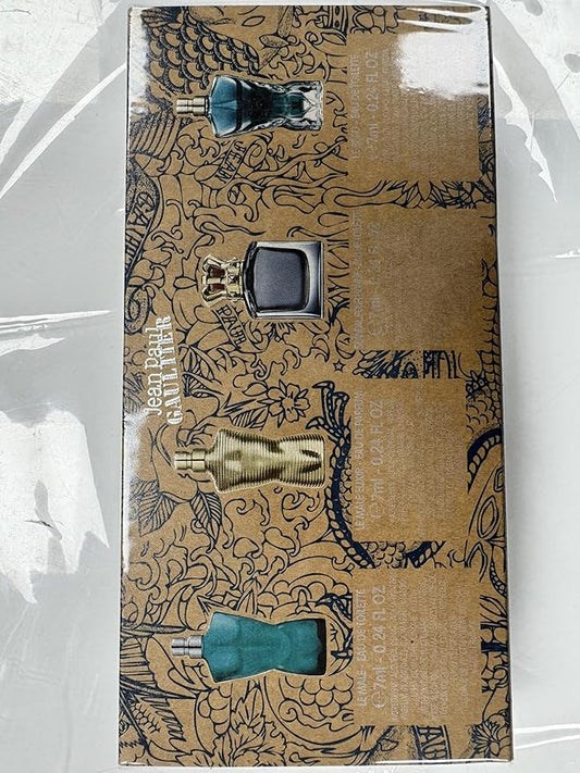 Jean Paul Gaultier For Men - 4 Piece Gift Set - 0.24 Oz Le Male Eau De Toilette Splash, 0.24 Oz Scandal Eau De Toilette Splash, 0.24 Oz Le Beau Eau De Toilette Splash, 0.24 Oz Le