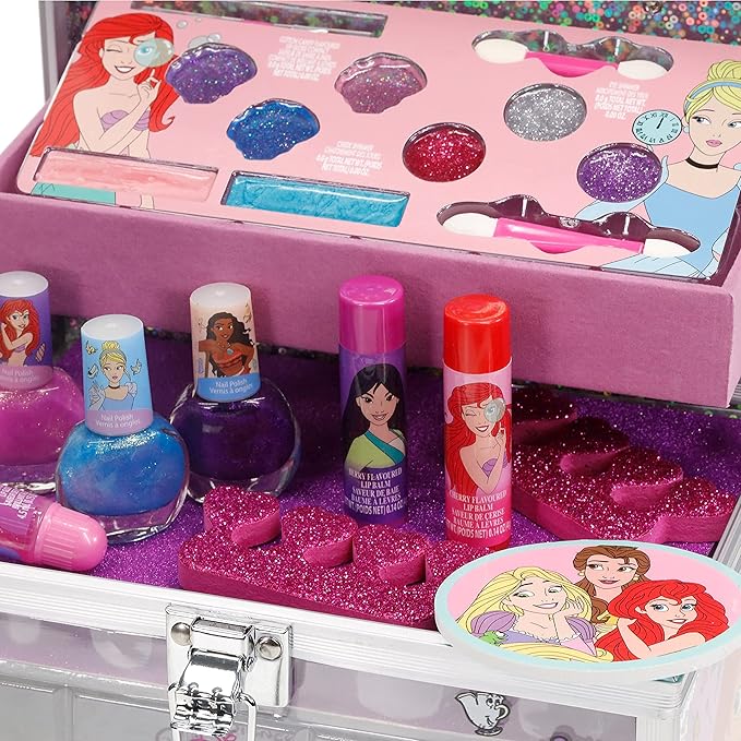 Disney Princess Train Case Girls Beauty Set, Kids