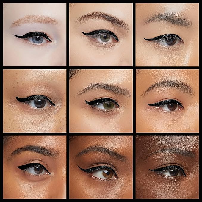 Almay Conditioning Liquid Eyeliner, Longwearing, Waterproof, Hydrating, 10 Black, 0.03 fl oz.