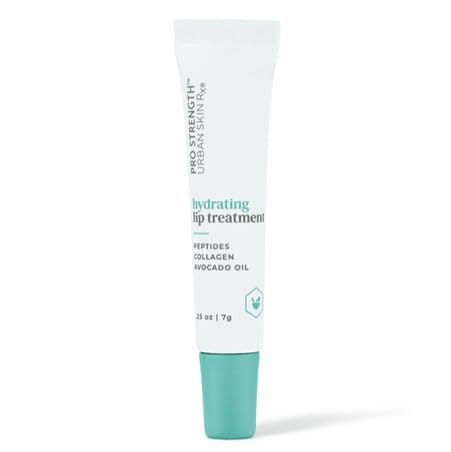 Urban Skin Rx Hydrating Lip Treatment | Clear, Ultra-Moisturizing Treatment Smooths, Softens and Hydrates Lips Throughout the Day with Peptides, Avocado Oil, Collagen and Vitamin E | 0.25g