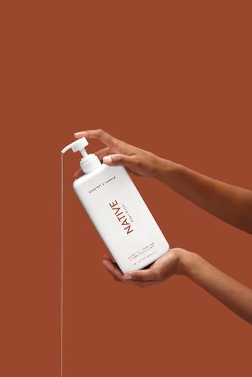 Native Body Wash | Coconut & Vanilla, Cucumber & Mint - 36 oz bottle with pump - Pack of 2