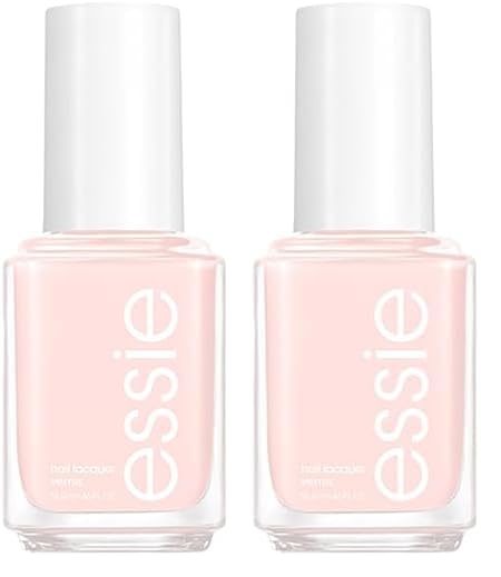 essie Salon-Quality Nail Polish, 8-Free Vegan, Sheer Pale Pink, Ballet Slippers, 0.46 fl oz (Pack of 2)