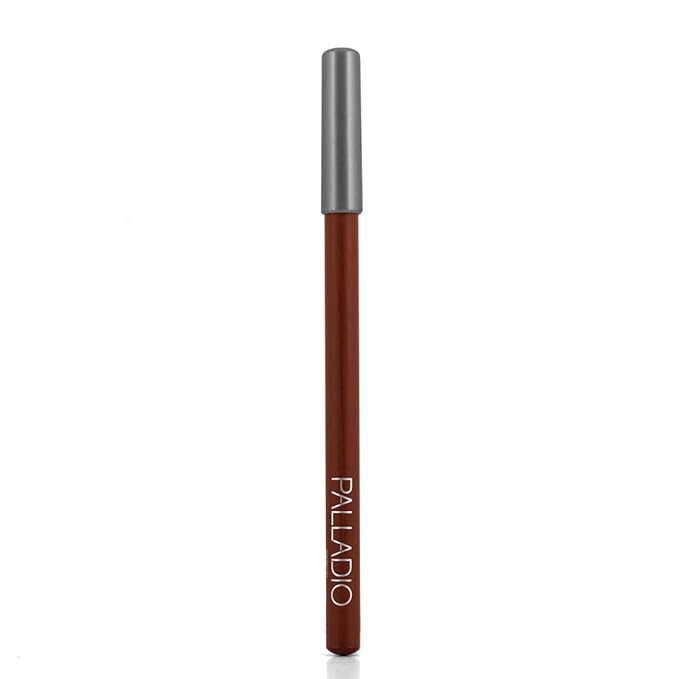 Palladio Lip Liner Pencil, Wooden, Firm yet Smooth, Contour and Line with Ease, Perfectly Outlined Lips, Comfortable, Hydrating, Moisturizing, Rich Pigmented Color, Long Lasting, Spice