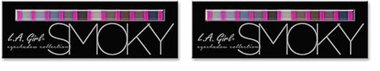 L.A. Girl Beauty Brick Eyeshadow Collection, Smoky GES332A (Pack of 2)