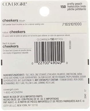 CoverGirl Cheekers Blush, # 150 Pretty Peach, 0.12 Ounce