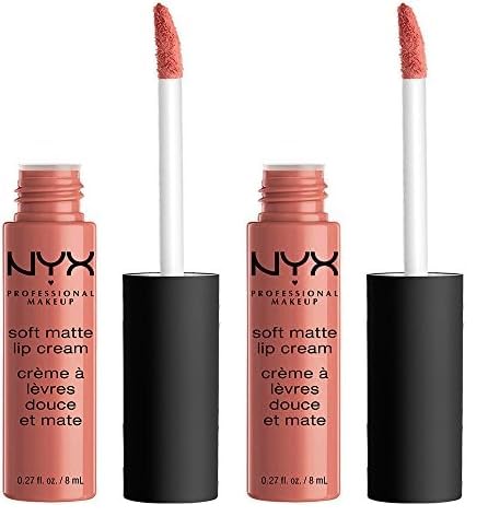 NYX PROFESSIONAL MAKEUP Soft Matte Lip Cream, Lightweight Liquid Lipstick - Zurich (Matte Muted Rose) (Pack of 2)