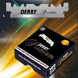 200 "Derby Premium" Single Edge Razor Blades for straight razor