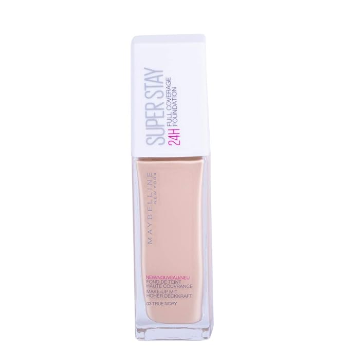Maybelline New York Foundation, Superstay 24 Hour Longlasting True Ivory 30 ml
