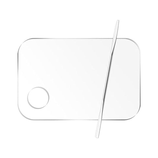 2 Pcs Acrylic Makeup Palette Makeup Mixing Tray