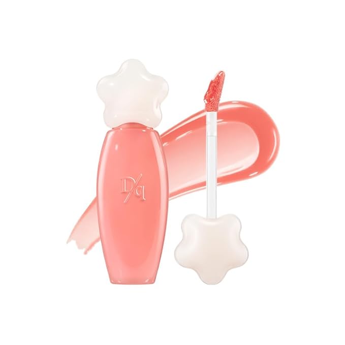 dasique Pure Water Lip Gloss 0.09 oz | Variety of Colors | Dewy Gloss | Buildable Gloss Tesxture | Non-Sticky | K-beauty (#03 Honey Peach)