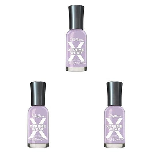Sally Hansen Xtreme Wear, Lavender Skies, Nail Polish, Doesn't Chip, Beautiful Colors, Long Lasting, Fade Resistant, Easy to Apply, 0.4oz (Pack of 3)