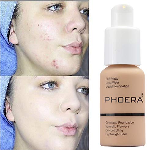 2 Pack PHOERA Foundation 103# Warm Peach and