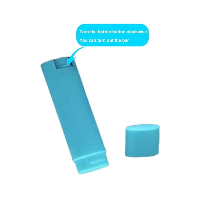 5ml 100Pcs Empty Oval Deodorant Lip Blue)