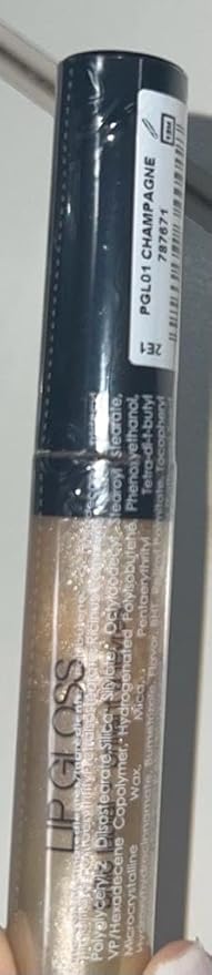 Palladio Lip Gloss, Non-Sticky Lip Gloss, Contains Vitamin E and Aloe, Offers Intense Color and Moisturization, Minimizes Lip Wrinkles, Softens Lips with Beautiful Shiny Finish, Champagne