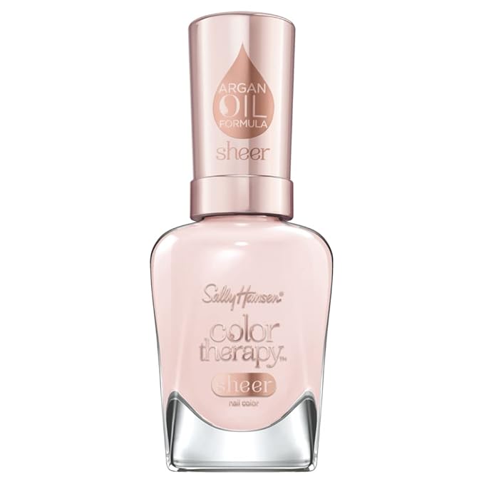 Sally Hansen Color Therapy, My Sheer, Argan Oil, Long Lasting, Nail Treatment, Sheer, Creme Nude Nail Polish