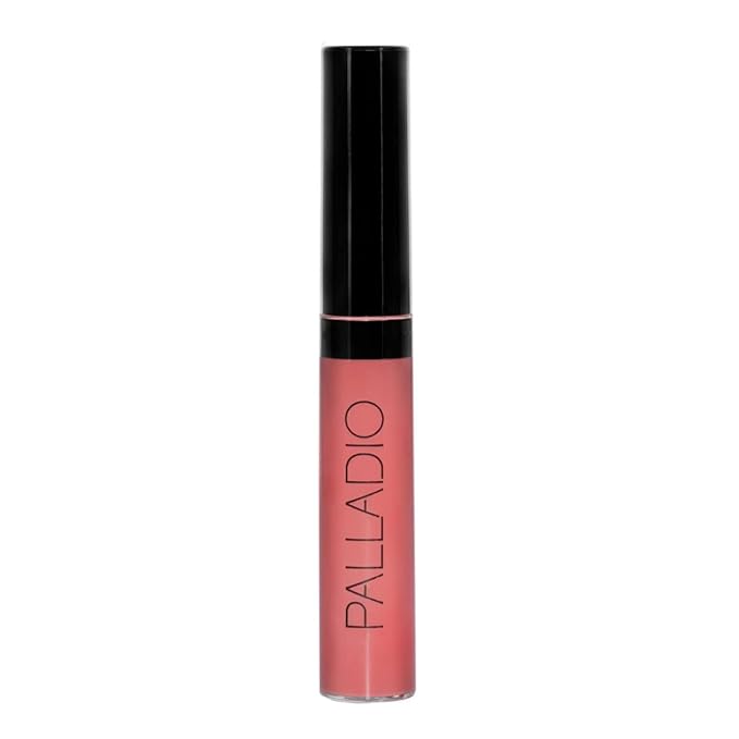 Palladio Lip Gloss, Pure Natural, Non-Sticky Lip Gloss, Contains Vitamin E and Aloe, Offers Intense Color and Moisturization, Minimizes Lip Wrinkles, Softens Lips with Beautiful Shiny Finish