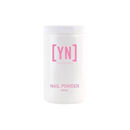Young Nails Acrylic Cover Powder - Self-Leveling Acrylic Nail Powder, Clear Nude Pink White Acrylic Powder for Nail Extenstion, Professional Grade, Superior Adhesion, Color - Cherry Blossom, 660g