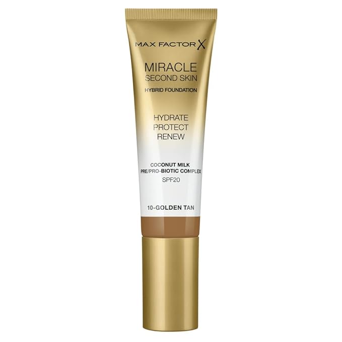 Max Factor Miracle Second Skin Hydrating Foundation, Golden 30 ml