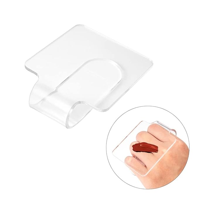 2PCS Clear Acrylic Professional Makeup Palette Handheld Cosmetic