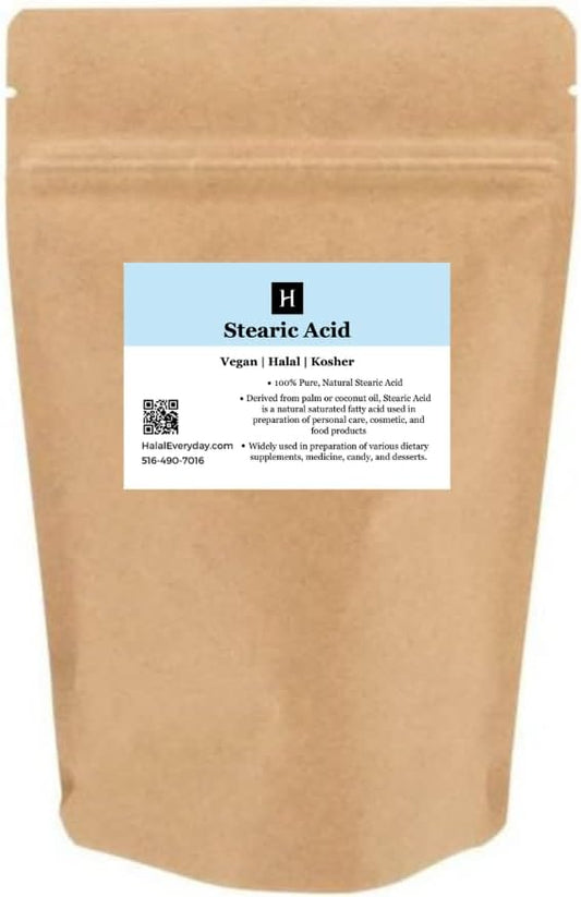 Stearic Acid 16 Oz (Triple Pressed) - Food 16 Oz