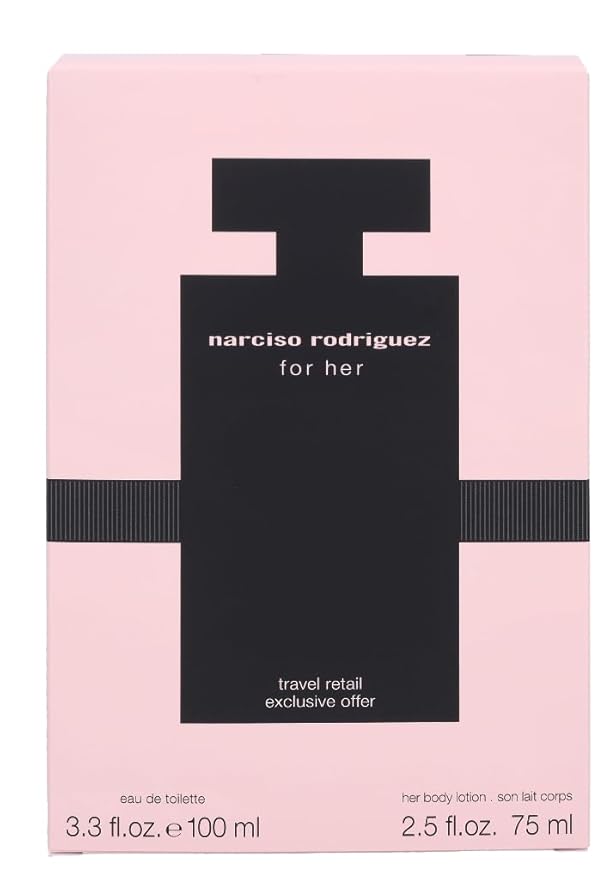 Narciso Rodriguez 2 Pc. Gift Set for Women Edt 3oz + B/l 2.5 Oz, 3fl Oz