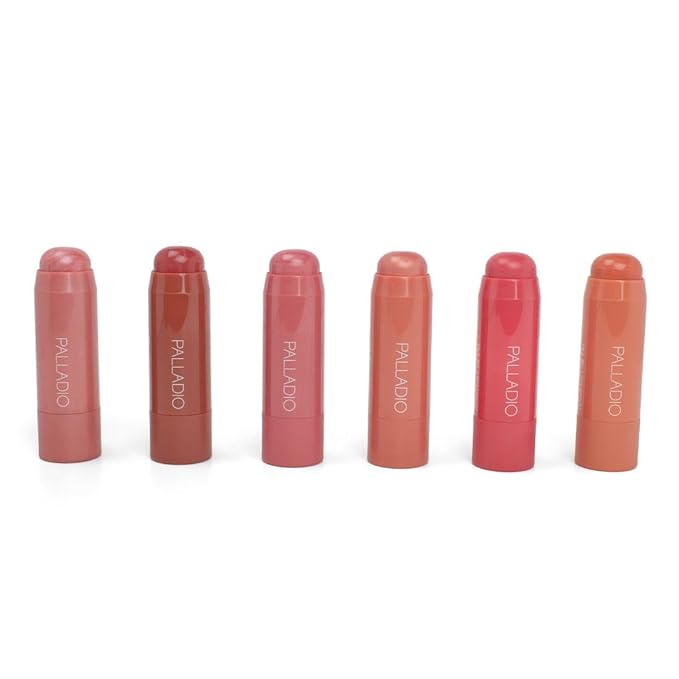 Palladio I'm Blushing 2-in-1 Cheek and Lip Tint, Buildable Lightweight Cream Blush, Sheer Multi Stick Hydrating formula, All day wear, Easy Application, Shimmery, Blends Perfectly to Skin, Sweetheart