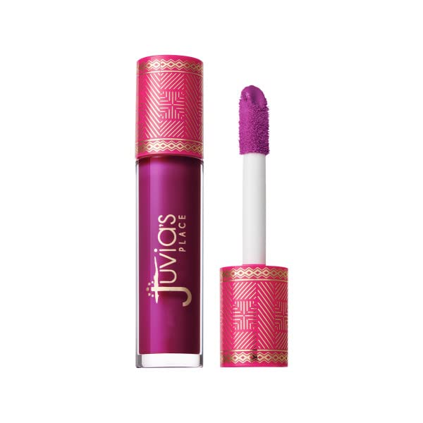 Juvia's Place Lip Gloss Reflect Shes Royal, Cool-Toned Berry, Long Lasting Hydrating The Reds & Berries 16 oz,