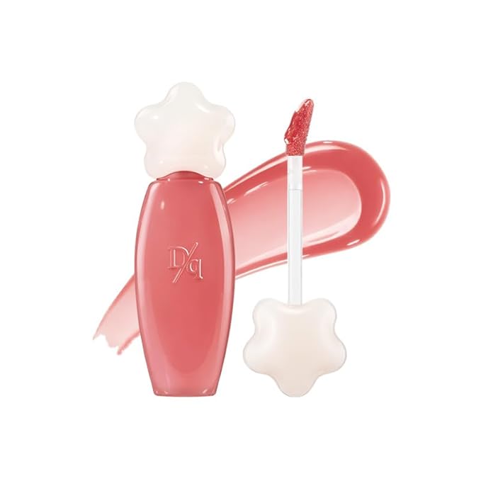 dasique Pure Water Lip Gloss 0.09 oz | Variety of Colors | Dewy Gloss | Buildable Gloss Tesxture | Non-Sticky | K-beauty (#06 Fade Rose)