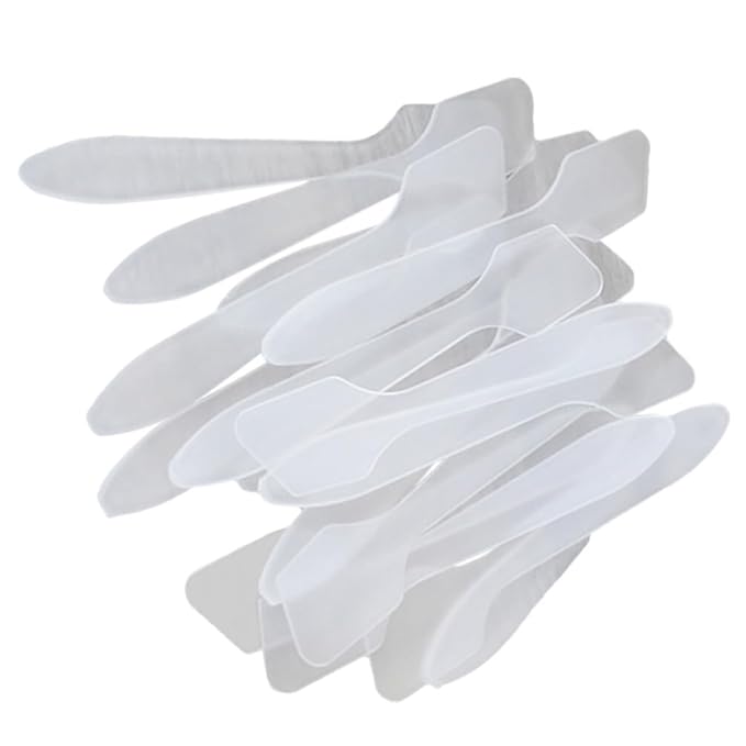 Healifty 50pcs Makeup Spatula Tool Scoop Beauty Tools