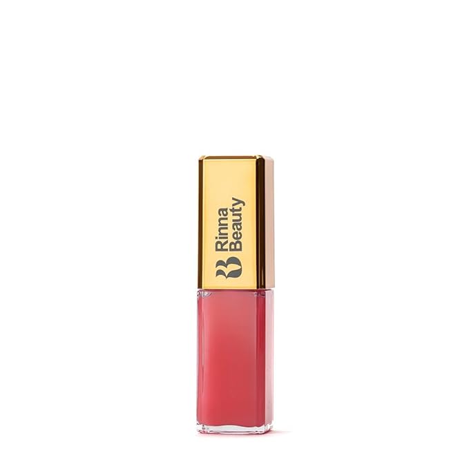 Rinna Beauty Larger Than Life Lip Plumping Oil - Bright Bombshell - Moisturizes & Hydrates Lips - Natural Plumping Over Time - Vegan, Cruelty-Free, & Paraben-Free 0.3 Fl Oz
