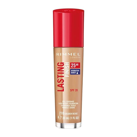 Rimmel London Lasting Finish 25HR - 210 Golden Coverage, Waterproof, 1oz
