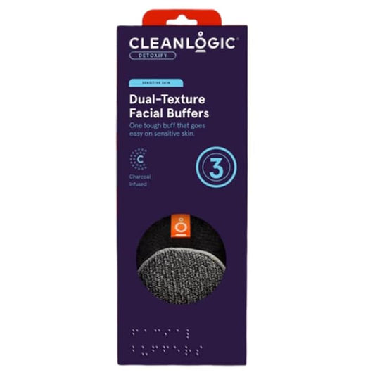 Cleanlogic charcoal infused exfoliating dual-texture