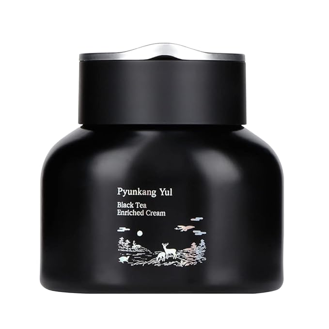 Pyunkang Yul [PKY] Black Tea Enriched Cream for Anti-aging, Condensed Nutrition for Fine Line Care with Kombucha, Ginseng Extract, Zero-Irritation, Korean Skincare (2.02 Fl. Oz, 60ml)