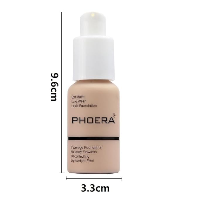 PHOERA Foundation, Flawless Soft Matte Liquid Foundation 24 -Warm Sun)