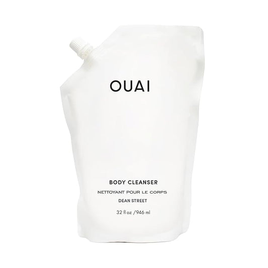 OUAI Body Cleanser Refill, Dean Street - Foaming Body Wash with Jojoba Oil and Rosehip Oil to Hydrate, Nurture, Balance, Soften Skin - Paraben, Phthalate and Sulfate Free Skin Care Products (32 Fl Oz)
