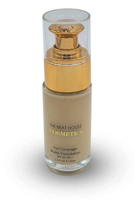 Full Coverage Matte Foundation (Pearl) | SPF 50/ Stay |