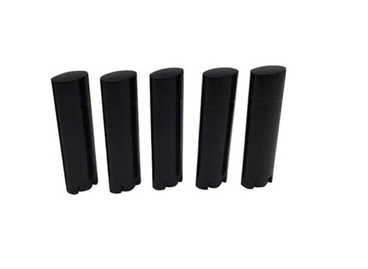 4.5g Black Empty Plastic Oval Lip