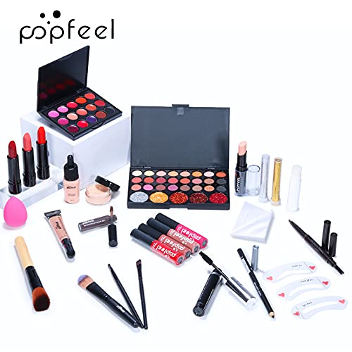 Makeup Sets For Women Brush Sets(Eyeshadow,Primer,Concealer,lipstick,lipgloss,Eyeliner,Eyebrow,Makeup brushe,Mascara &more)