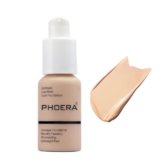 PHOERA Foundation, Flawless Soft Matte Liquid Foundation Makeup