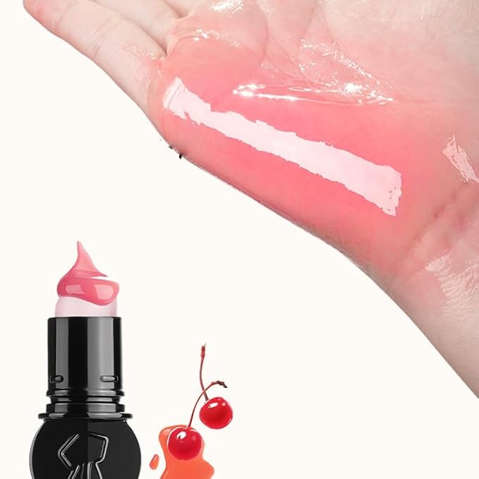 1 PC Macaron Canned Lip Essence High Glossy Lip Jelly, Mirror Effect Lip Glaze Mirror Effect Lip Balm, Moisturizing & Plump Lip Gloss (L01, 6g)